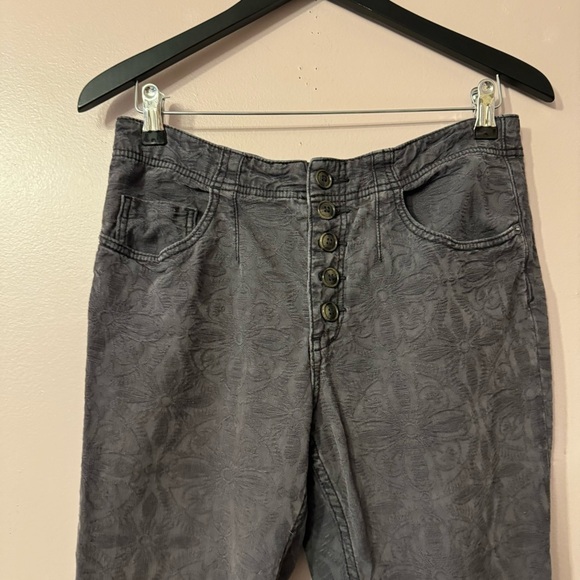 Anthropologie Pilcro Skinny Jeans Floral Black Women Size 30 - Picture 2 of 8